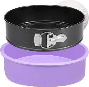 Springform Pan 9 Inch Nonstick Cheesecake Pan with Protector, Leakproof Spring Form Pan for Cheesecake, Round Cheese Cake Pans for Baking