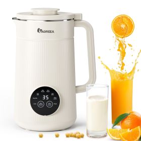 IAGREEA Nut Milk Maker, 35oz Nut/Oat/Almond/Soya/Vegan Juice Beverages Machine - Plant Based Cow Milk Machine Maker (Yellow: White)